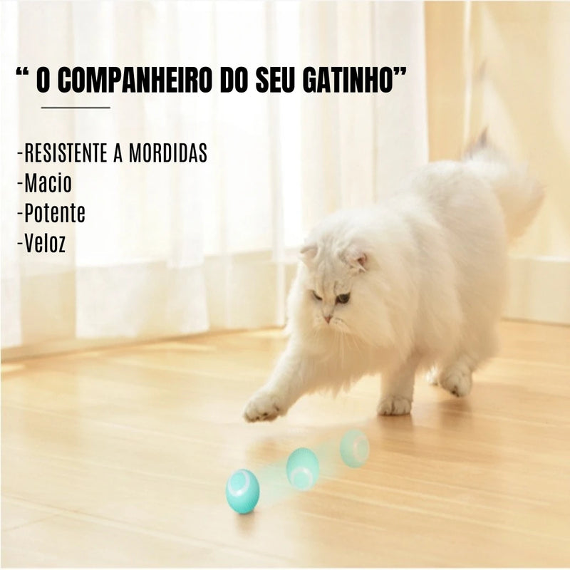 Bola mágica rolante automática para gatos | Brinquedos inteligentes interativos