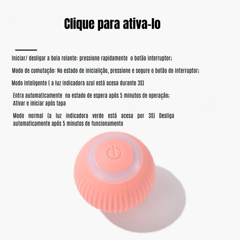 Bola mágica rolante automática para gatos | Brinquedos inteligentes interativos