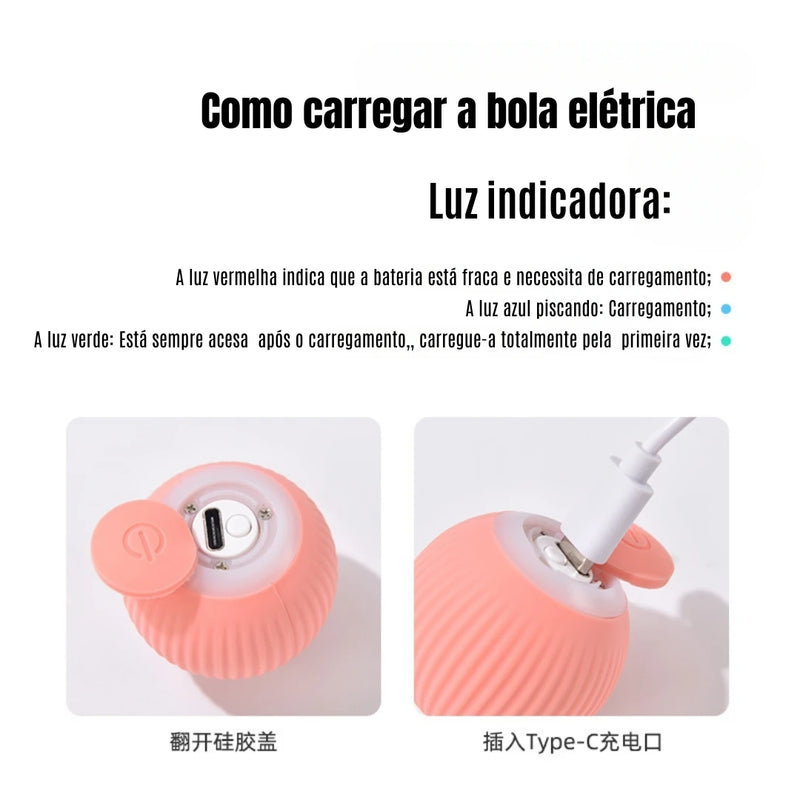 Bola mágica rolante automática para gatos | Brinquedos inteligentes interativos