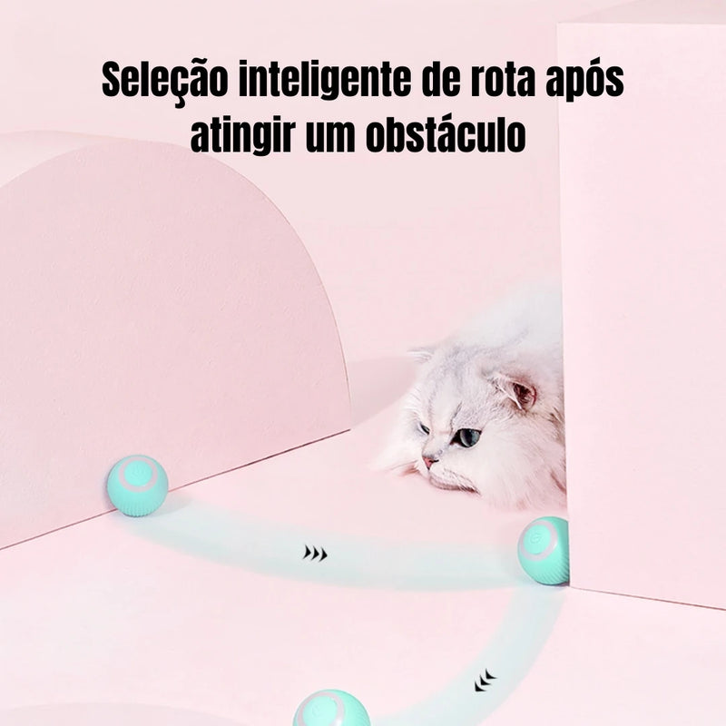 Bola mágica rolante automática para gatos | Brinquedos inteligentes interativos