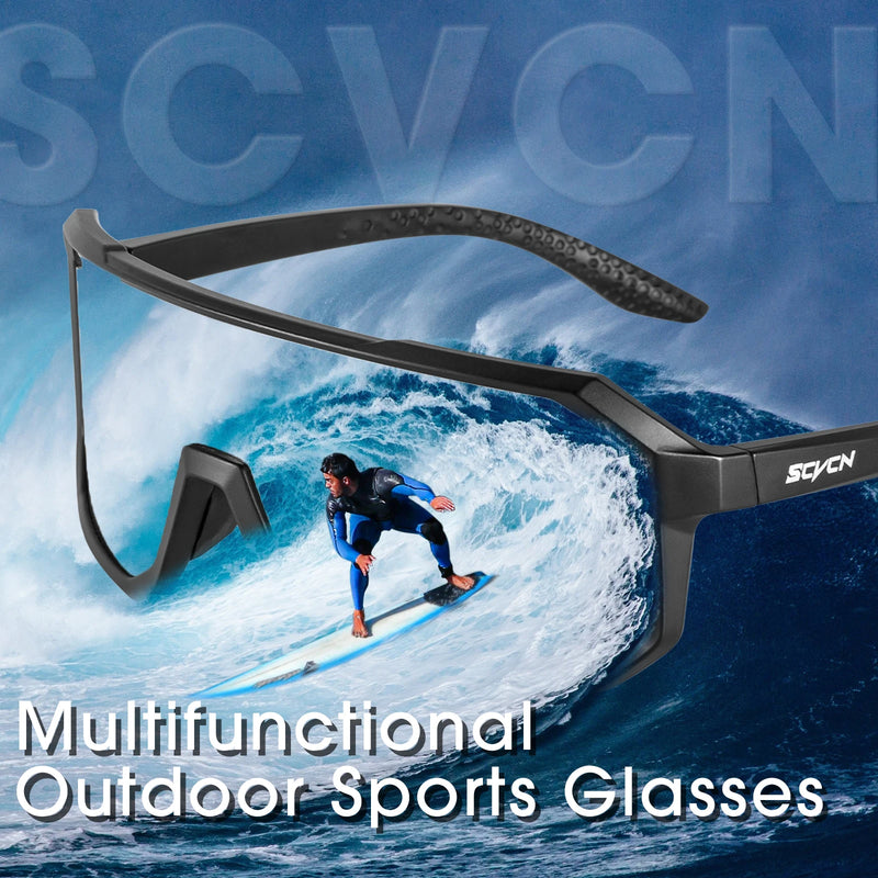 SCVCN-Óculos de ciclismo para homens e mulheres, óculos de sol, óculos, esportes, MTB, óculos ao ar livre, bicicleta, multi color, equitação, UV400