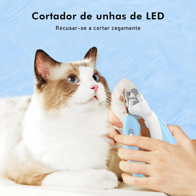 Cortador de unhas para PETs com LED