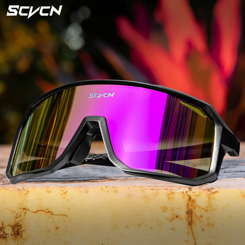 SCVCN-Óculos de ciclismo para homens e mulheres, óculos de sol, óculos, esportes, MTB, óculos ao ar livre, bicicleta, multi color, equitação, UV400