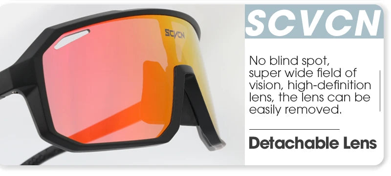 SCVCN-Óculos de ciclismo para homens e mulheres, óculos de sol, óculos, esportes, MTB, óculos ao ar livre, bicicleta, multi color, equitação, UV400