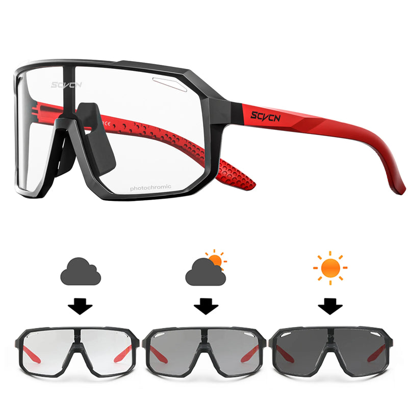 SCVCN-Óculos de ciclismo para homens e mulheres, óculos de sol, óculos, esportes, MTB, óculos ao ar livre, bicicleta, multi color, equitação, UV400