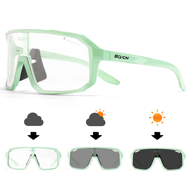 SCVCN-Óculos de ciclismo para homens e mulheres, óculos de sol, óculos, esportes, MTB, óculos ao ar livre, bicicleta, multi color, equitação, UV400